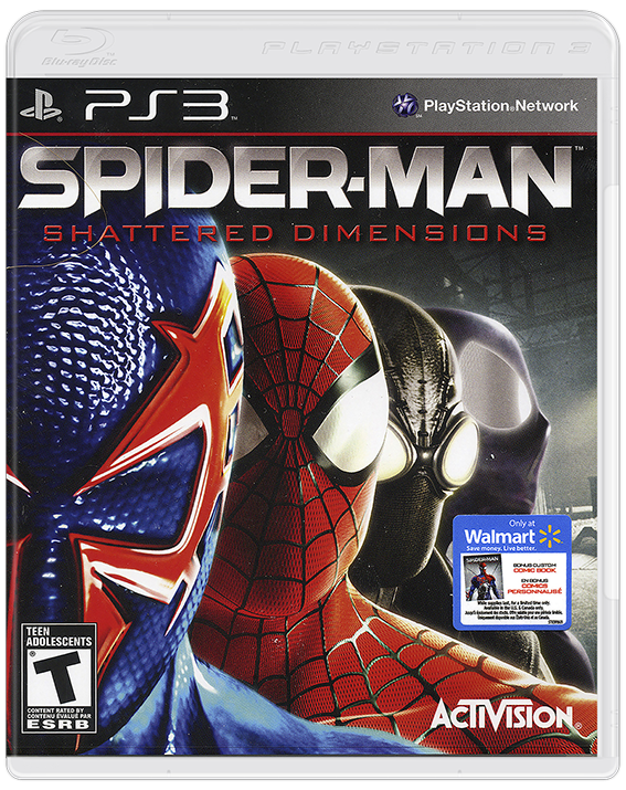 Spiderman: Shattered Dimensions box art for Playstation 3